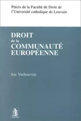 Couverture du produit · Droit de la communauté européenne