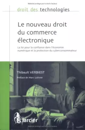 Couverture du produit · NOUVEAU DROIT DU COMMERCE ELECTRONIQUE
