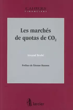 Couverture du produit · Les marchés de quotas de CO²