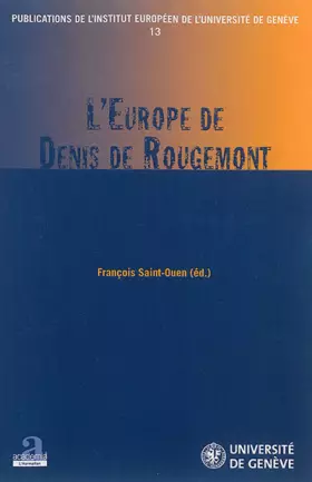 Couverture du produit · L'Europe de Denis de Rougemont