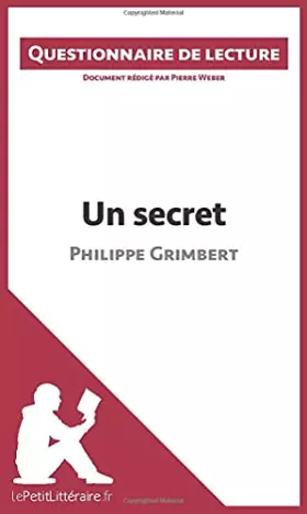 Couverture du produit · Un secret de Philippe Grimbert: Questionnaire de lecture