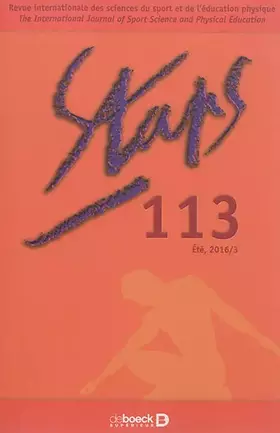 Couverture du produit · Staps 2016/3 - 113