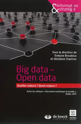 Couverture du produit · Big data - Open data (2015)