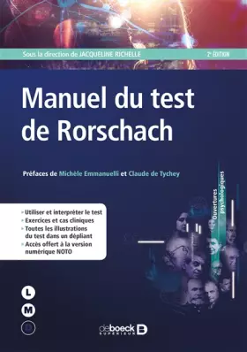 Couverture du produit · Manuel du test de Rorschach