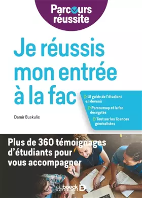 Couverture du produit · Je réussis mon entrée à la fac