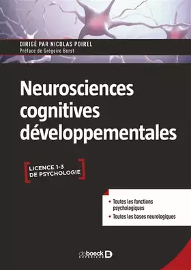 Couverture du produit · Neurosciences cognitives développementales