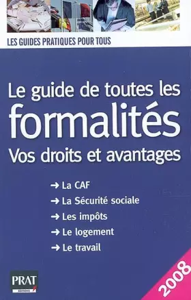 Couverture du produit · Le guide de toutes les formalités