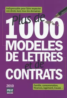 Couverture du produit · Plus de 1000 modèles de lettres et de contrats