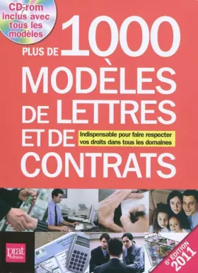 Couverture du produit · Plus de 1000 modèles de lettres et de contrats