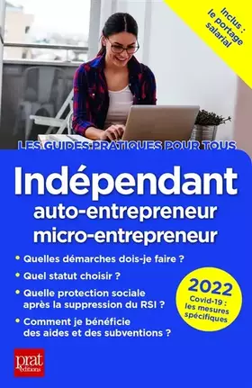 Couverture du produit · Indépendant, auto-entrepreneur, micro-entrepreneur 2022