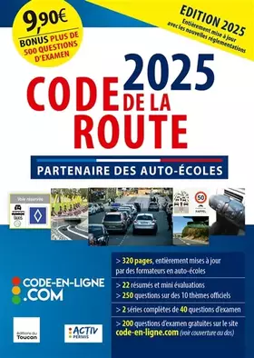 Couverture du produit · code de la route 2025