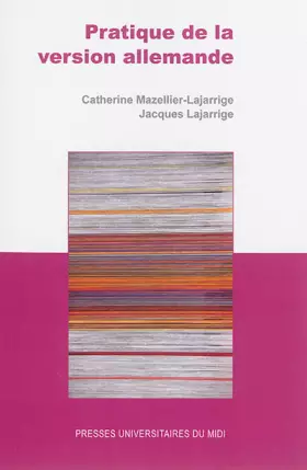 Couverture du produit · Pratique de la version allemande