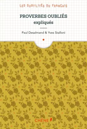 Couverture du produit · Proverbes Oubliés Expliques