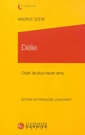 Couverture du produit · Délie: Objet de plus haute vertu