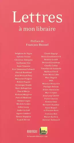 Couverture du produit · Lettres à mon libraire