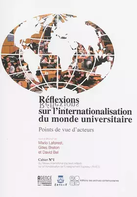 Couverture du produit · Réflexions sur l'internationalisation du monde universitaire