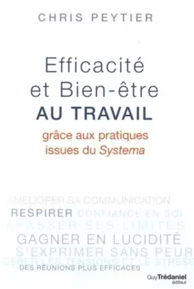 Couverture du produit · Efficacité et Bien-être au travail