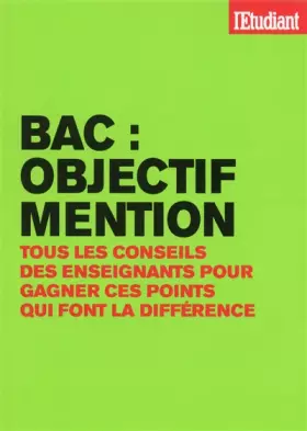 Couverture du produit · Bac : objectif mention