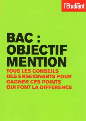 Couverture du produit · Bac Objectif mention