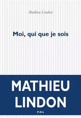 Couverture du produit · Moi, qui que je sois
