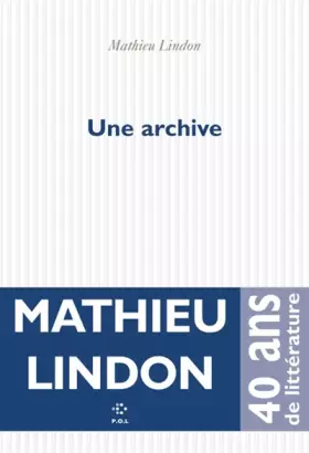 Couverture du produit · Une archive