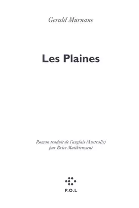 Couverture du produit · Les plaines