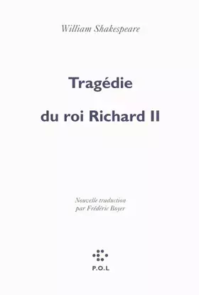 Couverture du produit · Tragédie du roi Richard II