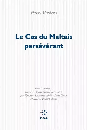 Couverture du produit · Le Cas du Maltais persévérant
