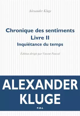 Couverture du produit · Chronique des sentiments: Inquiétance du temps