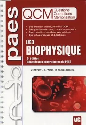 Couverture du produit · Biophysique UE3