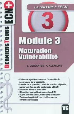 Couverture du produit · Module 3 : Maturation vulnérabilité