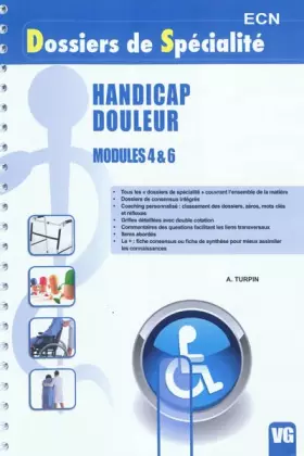 Couverture du produit · Handicap Douleur : Modules 4 & 6