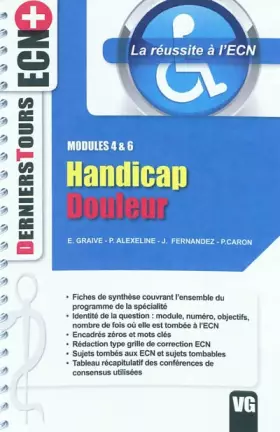 Couverture du produit · Handicap Douleur : Modules 4 & 6
