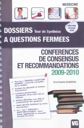 Couverture du produit · Conférences de consensus et recommandations 2009-2010