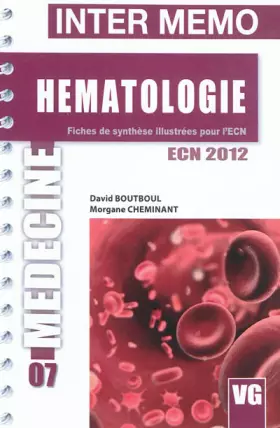Couverture du produit · Hématologie