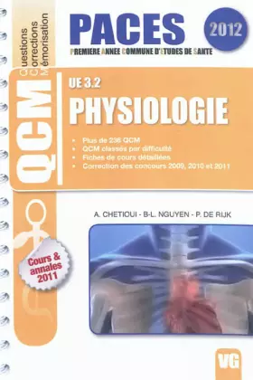 Couverture du produit · Physiologie UE 3.2