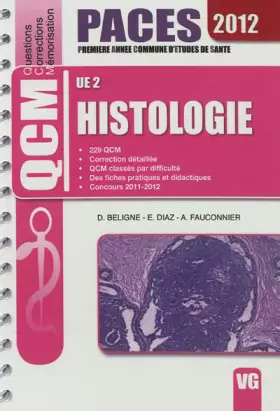 Couverture du produit · Histologie UE2