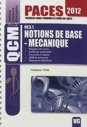 Couverture du produit · Notions de base mécanique UE3.1