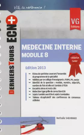 Couverture du produit · Médecine interne : Module 8