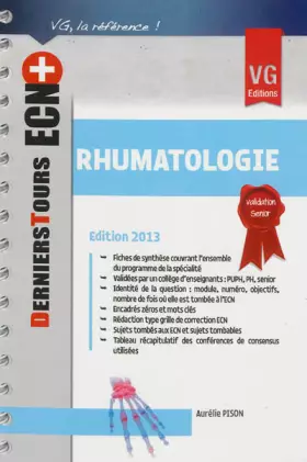 Couverture du produit · Rhumatologie