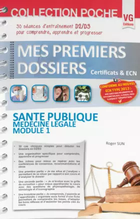 Couverture du produit · Santé publique médecine légale module 1