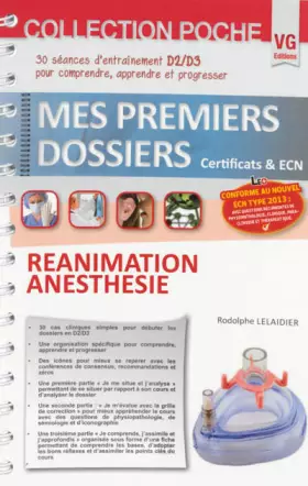 Couverture du produit · Réanimation anesthésie