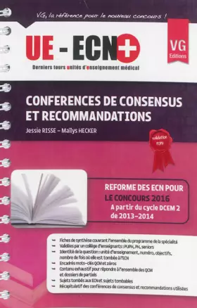 Couverture du produit · Conférences de consensus et recommandations