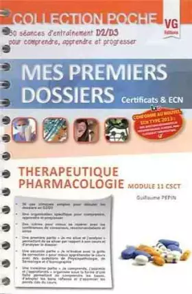 Couverture du produit · Thérapeutique pharmacologie : Module 11CSCT