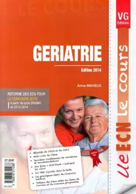 Couverture du produit · Gériatrie