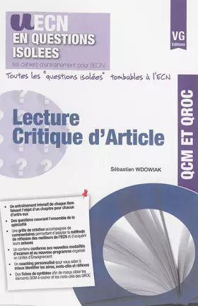 Couverture du produit · Lecture d'Article Critique