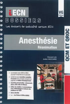 Couverture du produit · Anesthésie Réanimation