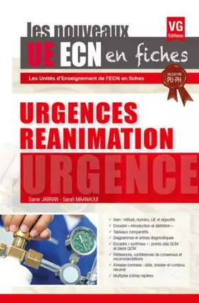 Couverture du produit · Urgences Réanimation