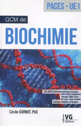 Couverture du produit · QCM de biochimie: PACES UE1 optimisée Paris 6