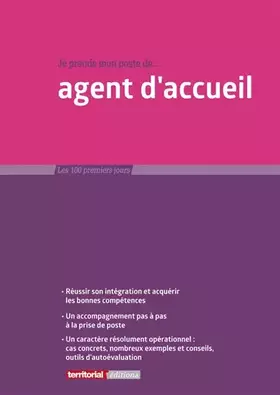 Couverture du produit · Je prends mon poste d'agent d'accueil